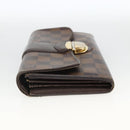 LOUIS VUITTON Damier Ebene Portefeuille Sistina Long Wallet N61747 Auth bs34333-3