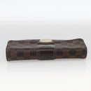 LOUIS VUITTON Damier Ebene Portefeuille Sistina Long Wallet N61747 Auth bs34333-5
