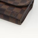 LOUIS VUITTON Damier Ebene Portefeuille Sistina Long Wallet N61747 Auth bs34333-7
