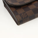 LOUIS VUITTON Damier Ebene Portefeuille Sistina Long Wallet N61747 Auth bs34333-14