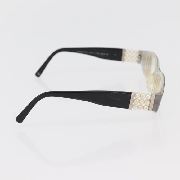 CHANEL Glasses plastic metal 3 Set Gray Black CC Auth bs34338