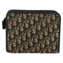 Christian Dior Trotter Canvas Pouch Navy Silver Auth bs34339-3