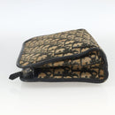 Christian Dior Trotter Canvas Pouch Navy Silver Auth bs34339-4