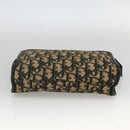 Christian Dior Trotter Canvas Pouch Navy Silver Auth bs34339-7