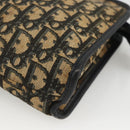 Christian Dior Trotter Canvas Pouch Navy Silver Auth bs34339-8