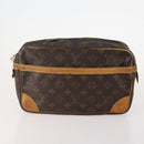 LOUIS VUITTON Monogram Clutch Bag 2 Set LV Auth bs34341-2