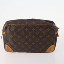 LOUIS VUITTON Monogram Clutch Bag 2 Set LV Auth bs34341-3