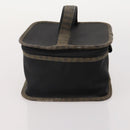 FENDI Pecan Canvas Hand Bag Coated Canvas 4 Set Brown Black Auth bs34342-17