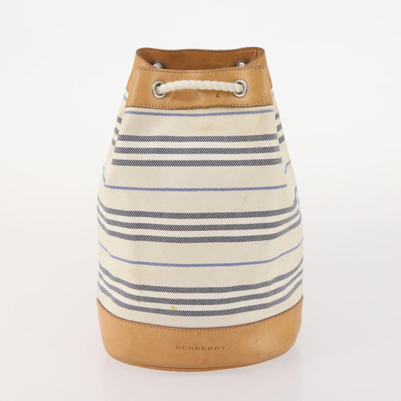 BURBERRY Nova Check Shoulder Bag Canvas Nylon 3 Set Beige White Auth bs34343