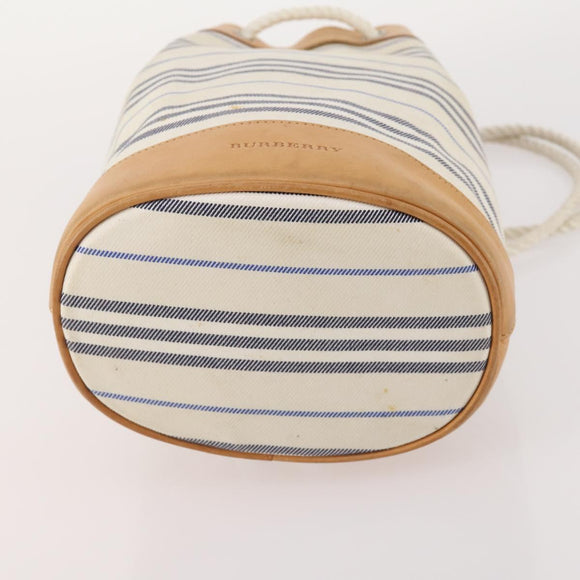 BURBERRY Nova Check Shoulder Bag Canvas Nylon 3 Set Beige White Auth bs34343