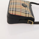 BURBERRY Nova Check Shoulder Bag Canvas Nylon 3 Set Beige White Auth bs34343-19