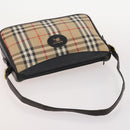 BURBERRY Nova Check Shoulder Bag Canvas Nylon 3 Set Beige White Auth bs34343-20