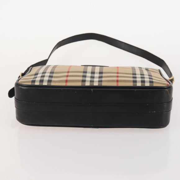 BURBERRY Nova Check Shoulder Bag Canvas Nylon 3 Set Beige White Auth bs34343