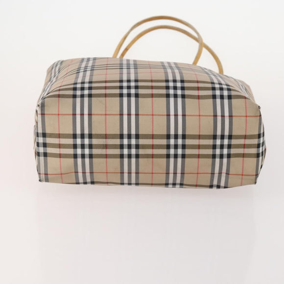 BURBERRY Nova Check Shoulder Bag Canvas Nylon 3 Set Beige White Auth bs34343