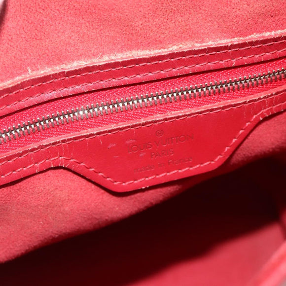 LOUIS VUITTON Epi Bucket PM Shoulder Bag Red M5899E LV Auth bs34346