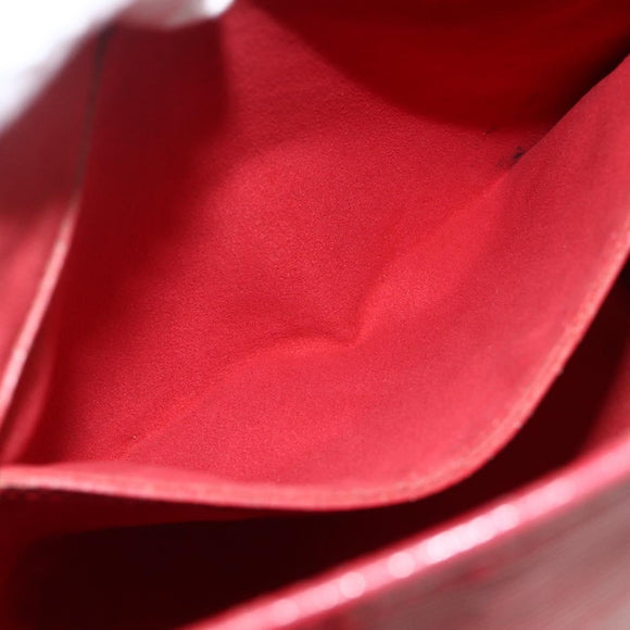 LOUIS VUITTON Epi Bucket PM Shoulder Bag Red M5899E LV Auth bs34346