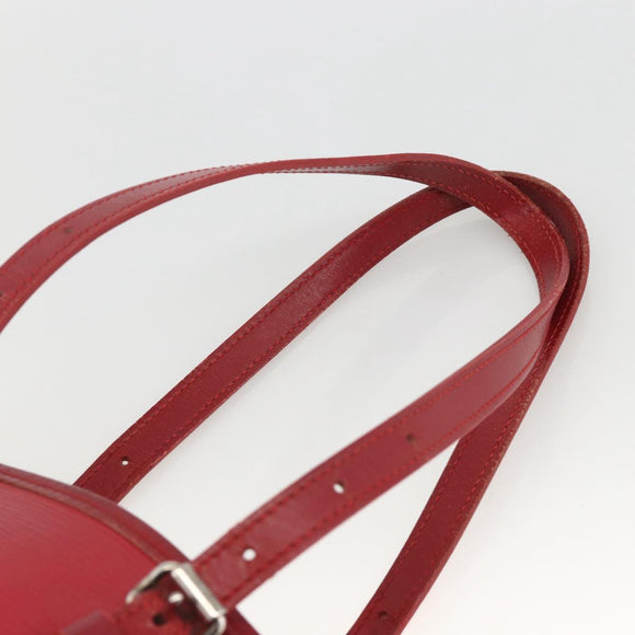 LOUIS VUITTON Epi Bucket PM Shoulder Bag Red M5899E LV Auth bs34346