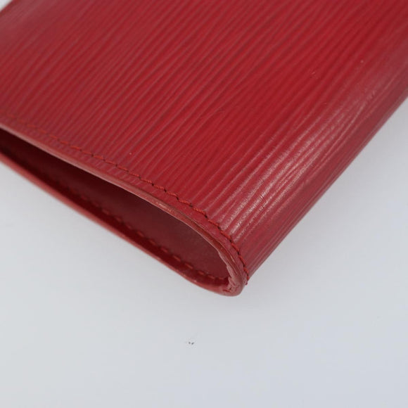 LOUIS VUITTON Epi Bucket PM Pouch Red LV Auth bs34347