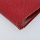 LOUIS VUITTON Epi Bucket PM Pouch Red LV Auth bs34347-15