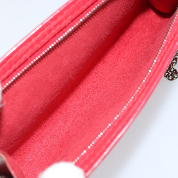 LOUIS VUITTON Epi Bucket PM Pouch Red LV Auth bs34347
