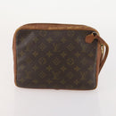 LOUIS VUITTON Monogram Pouch Clutch Bag 2 Set LV Auth bs34348-10