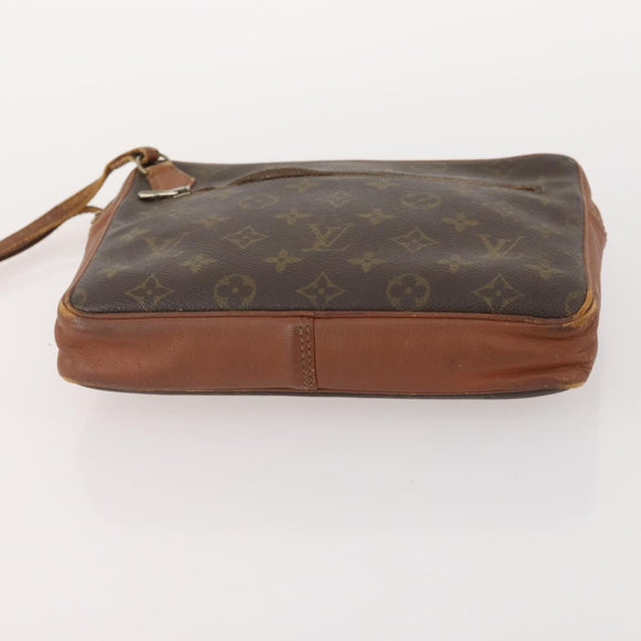 LOUIS VUITTON Monogram Pouch Clutch Bag 2 Set LV Auth bs34348