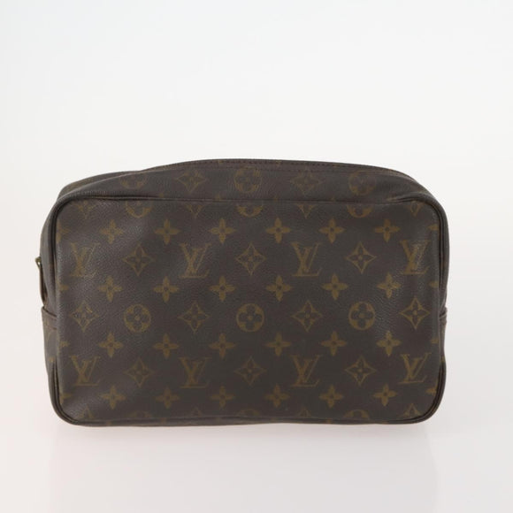 LOUIS VUITTON Monogram Pouch Clutch Bag 2 Set LV Auth bs34348