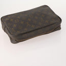 LOUIS VUITTON Monogram Pouch Clutch Bag 2 Set LV Auth bs34348-5