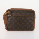 LOUIS VUITTON Monogram Pouch Clutch Bag 2 Set LV Auth bs34348-9