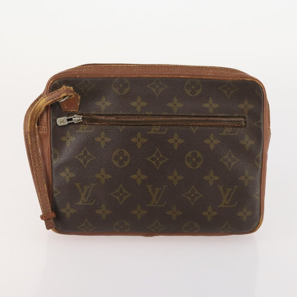 LOUIS VUITTON Monogram Pouch Clutch Bag 2 Set LV Auth bs34348