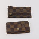 LOUIS VUITTON Damier Ebene Key Case 6 Set LV Auth bs34352-10