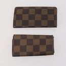 LOUIS VUITTON Damier Ebene Key Case 6 Set LV Auth bs34352-11