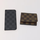 LOUIS VUITTON Damier Ebene Key Case 6 Set LV Auth bs34352-2