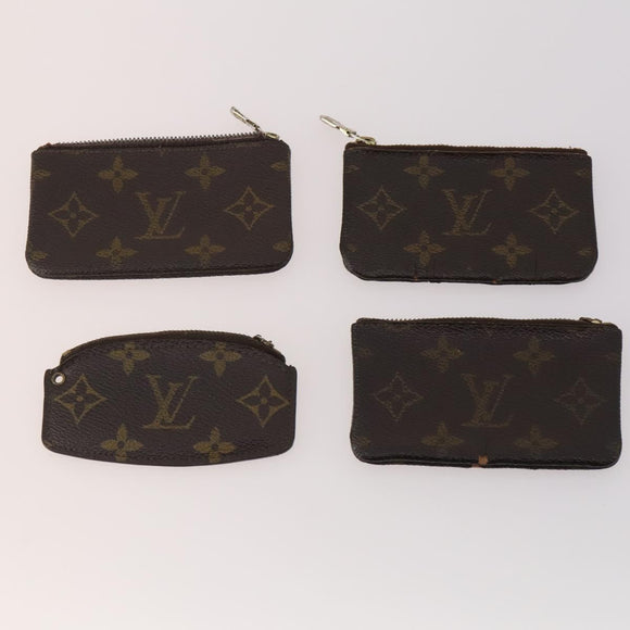 LOUIS VUITTON Monogram Coin Purse 12 Set LV Auth bs34353
