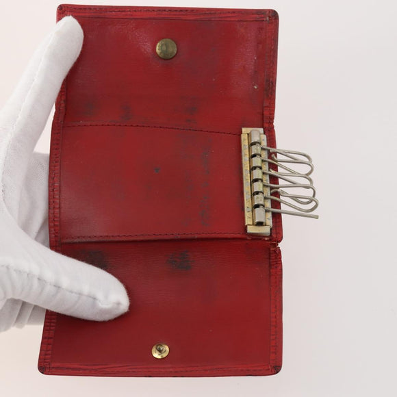 LOUIS VUITTON Epi Key Case 10 Set Red Blue yellow LV Auth bs34354