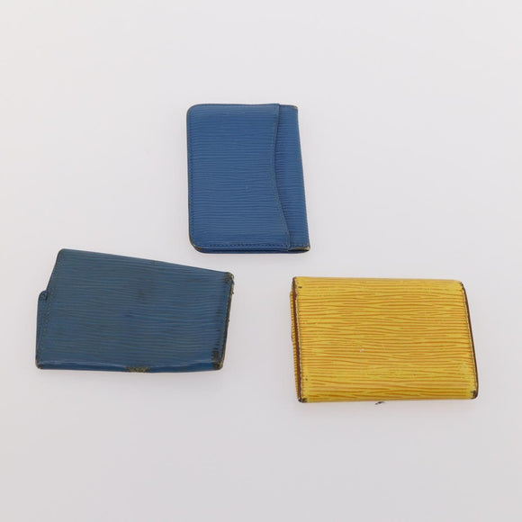 LOUIS VUITTON Epi Key Case 10 Set Red Blue yellow LV Auth bs34354