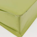 GUCCI Shoulder Bag Leather LIme Green Silver 001 406 1721 Auth bs34358-8