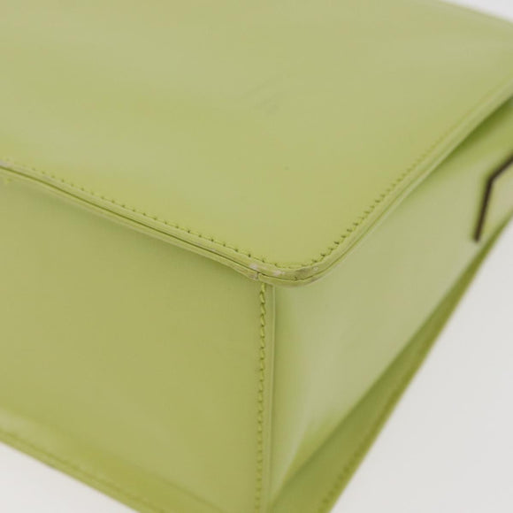GUCCI Shoulder Bag Leather LIme Green Silver 001 406 1721 Auth bs34358