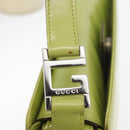 GUCCI Shoulder Bag Leather LIme Green Silver 001 406 1721 Auth bs34358-9