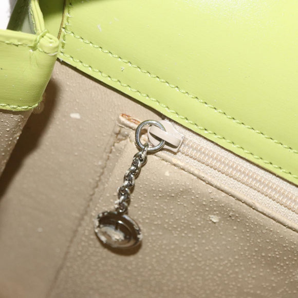 GUCCI Shoulder Bag Leather LIme Green Silver 001 406 1721 Auth bs34358