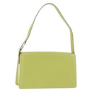 GUCCI Shoulder Bag Leather LIme Green Silver 001 406 1721 Auth bs34358-1