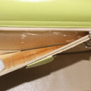 GUCCI Shoulder Bag Leather LIme Green Silver 001 406 1721 Auth bs34358-11