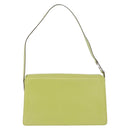 GUCCI Shoulder Bag Leather LIme Green Silver 001 406 1721 Auth bs34358-2