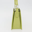 GUCCI Shoulder Bag Leather LIme Green Silver 001 406 1721 Auth bs34358-4