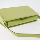 GUCCI Shoulder Bag Leather LIme Green Silver 001 406 1721 Auth bs34358-6
