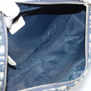 Christian Dior Trotter Canvas Shoulder Bag PVC Leather Navy Silver Auth bs34360-11
