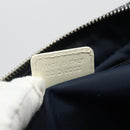 Christian Dior Trotter Canvas Shoulder Bag PVC Leather Navy Silver Auth bs34360-12
