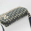 Christian Dior Trotter Canvas Shoulder Bag PVC Leather Navy Silver Auth bs34360-6