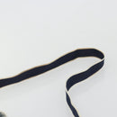 Christian Dior Trotter Canvas Shoulder Bag PVC Leather Navy Silver Auth bs34360-8