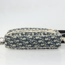 Christian Dior Trotter Canvas Shoulder Bag PVC Leather Navy Silver Auth bs34360-5